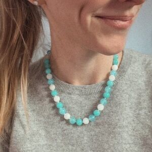 Tiffany & Co. Multi Gemstone Necklace in Amazonite, Moonstone, and Chalcedony